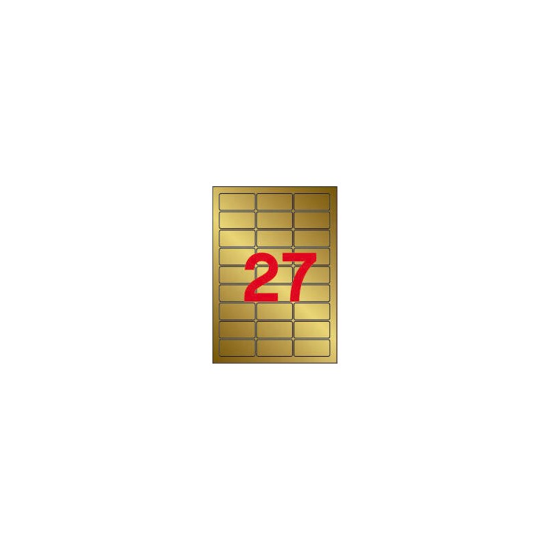 Etichette Apli oro metallizzato 63.5 x 29.6 mm 20 fogli