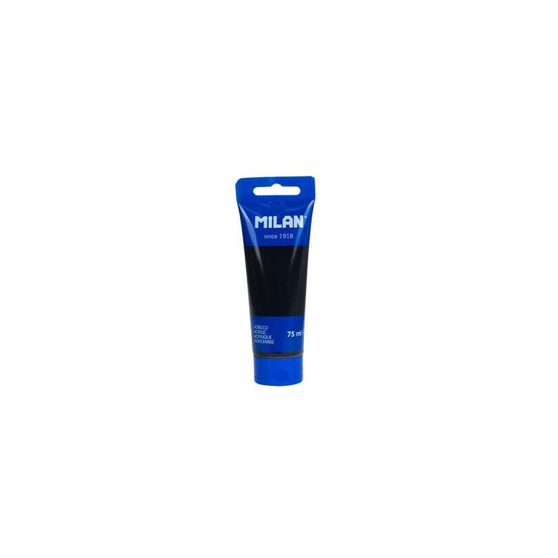 Milan Acrylic Paint Tubo 75ml - Pigmenti di alta qualità - Miscelabile - Colore nero