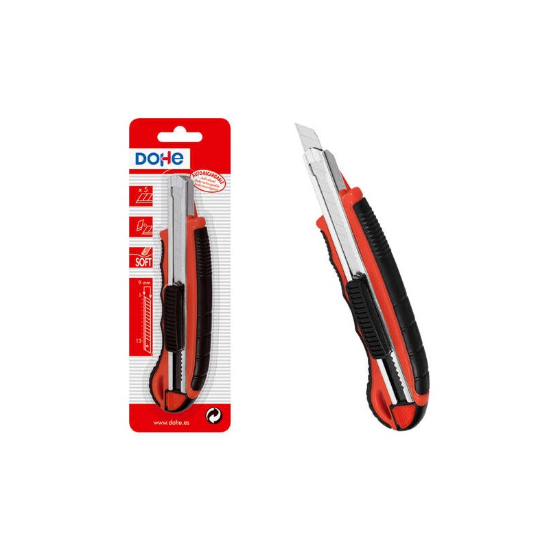 Taglierina per plastica Dohe con guida in acciaio inox - Lame da taglio in acciaio inox - Sistema di blocco delle lame -