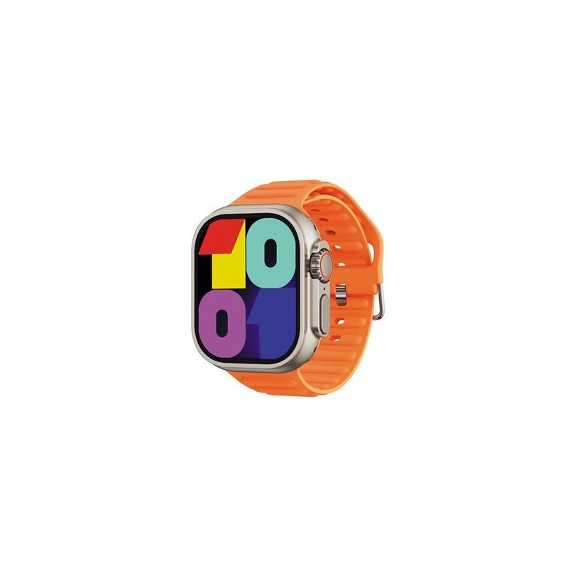 XO M10 Watch Smartwatch Schermo quadrato 2 HD - Chiamata BT - IP67 - Caricatore magnetico - Colore arancione