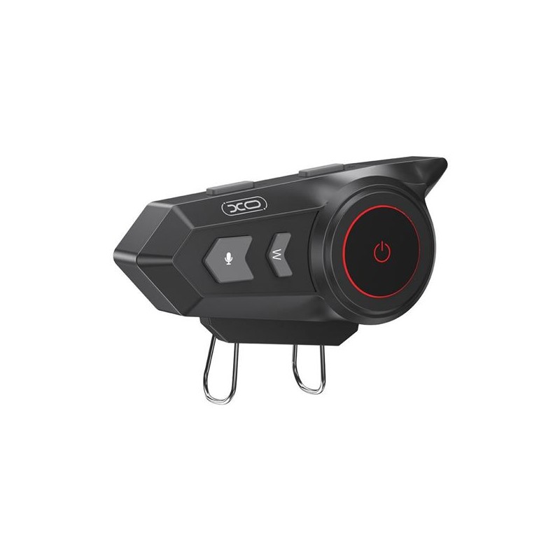 XO BE47 Interfono per casco da moto - Bluetooth 5.3 - Portata fino a 20 m - Colore nero