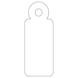 Apli White Hang Tags 13 x...