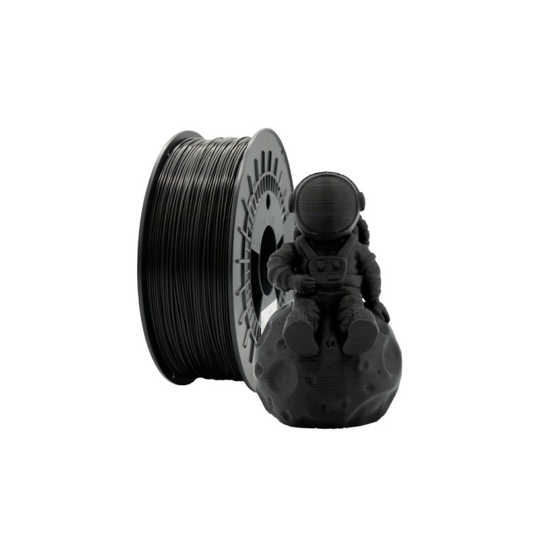 Filamento 3D PLA MATTE - Diametro 1.75 mm - Bobina 1 kg - Colore nero