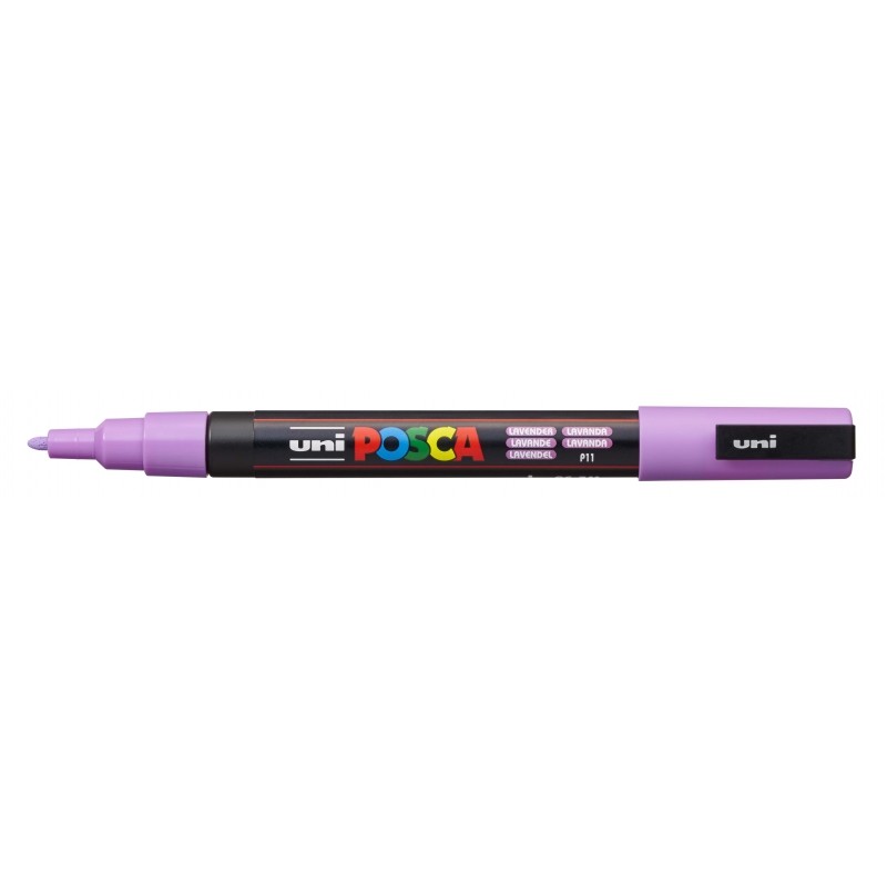Posca PC-3M Pennarello a base d'acqua - Punta conica in poliestere 0.9-1.3 mm - Larghezza del tratto 0.9-1.3 mm - Non pe