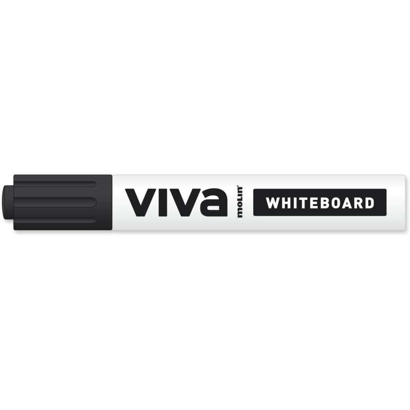 Pennarello per lavagne bianche Molin Viva - Punta tonda in fibra sintetica - Linea 3 mm - Inchiostro a base di alcool - 