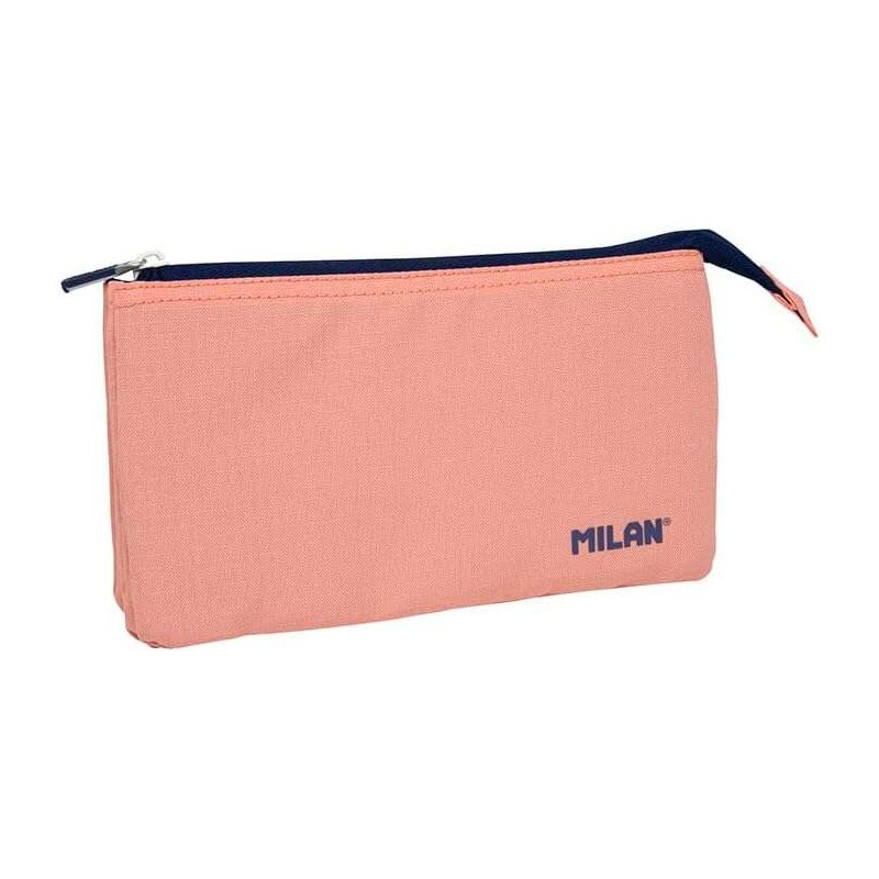 Milan Serie 1918 Astuccio a 5 scomparti - Tessuto resistente agli strappi e alle abrasioni - Dimensioni 22x12x4cm - Rosa