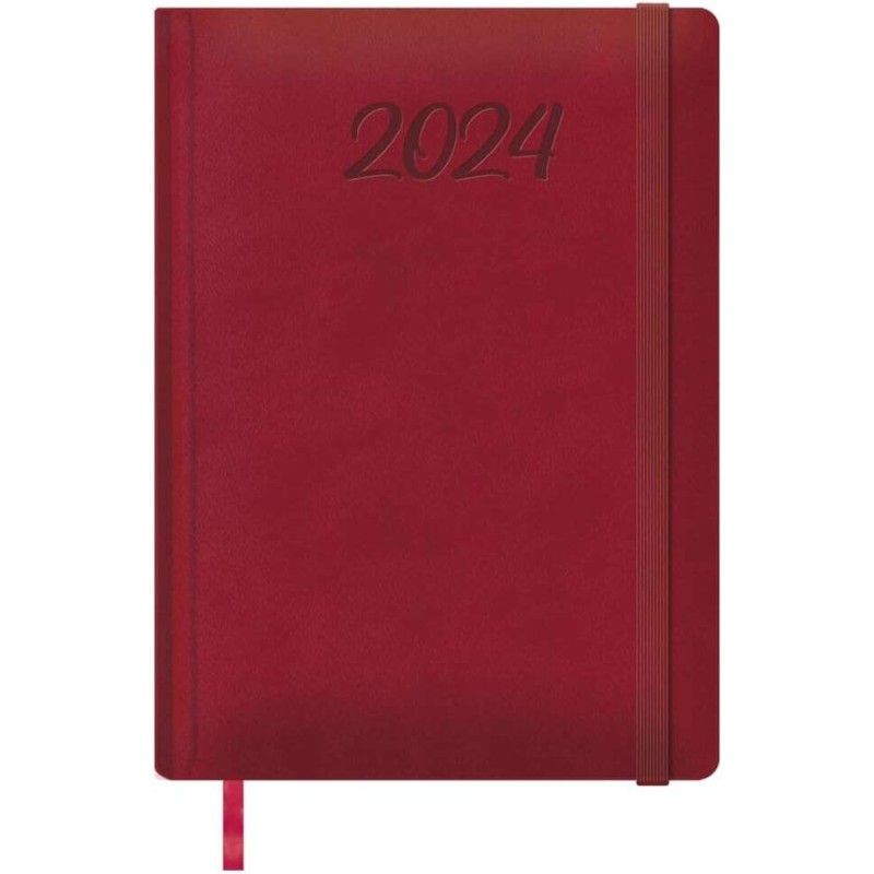 Agenda annuale Dohe Manaus - Giorno per giorno - Copertina in similpelle - Chiusura elastica - Carta ossea - Sabato e do