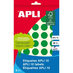 Etichette Apli 10 Verde Ø...
