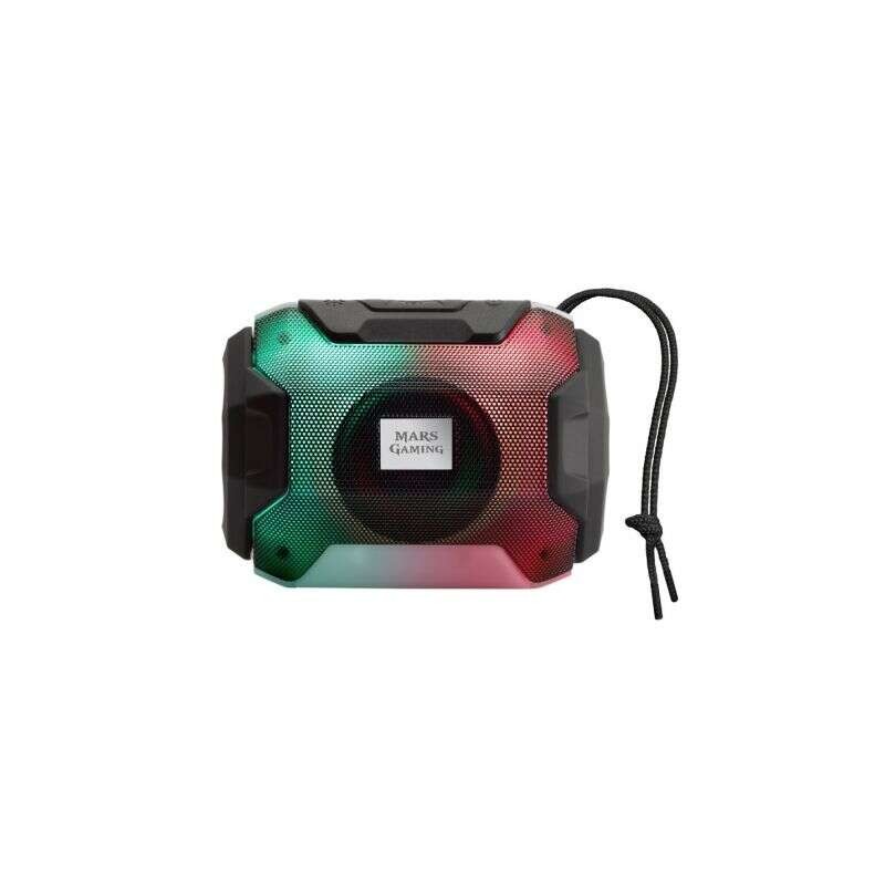 Mars Gaming MSBAX 10W Altoparlante Bluetooth 5.0 - Illuminazione RGB - USB. Slot MicroSD - Autonomia fino a 8 ore - Viva