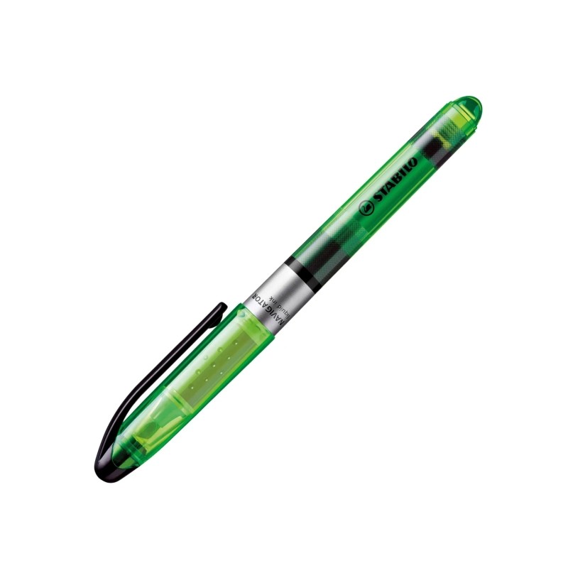 Evidenziatore Stabilo Navigator - Zona di presa - Design sottile - Pratica clip per il trasporto - Linea da 2 a 5 mm - C
