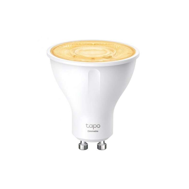 TP-Link Tapo L610 Lampadina intelligente Wi-Fi dimmerabile GU10 350lm - Luce calda 2700K - Controllo vocale - Telecomand