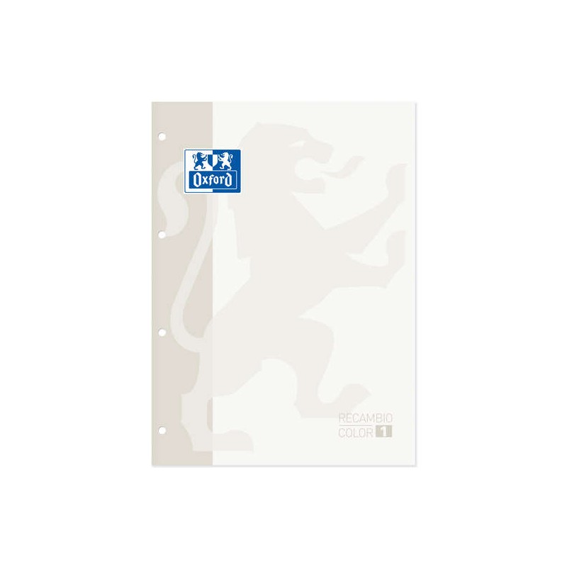 Oxford School Classic Quaderno ricaricabile A4 - Copertina morbida - Incollato - 80 fogli - Bianco