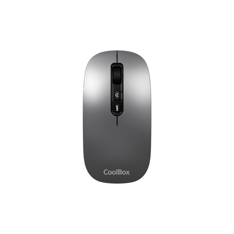 Mouse senza fili Coolbox W02 - Bluetooth e RF 2.4GHz - Super leggero - Pulsante di accesso copilota - Ricaricabile trami