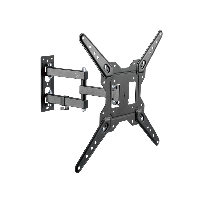 Ewent Supporto a parete per TV da 23 a 55 - Movimento completo - 3 punti di rotazione - VESA Max 400x400 Colore nero