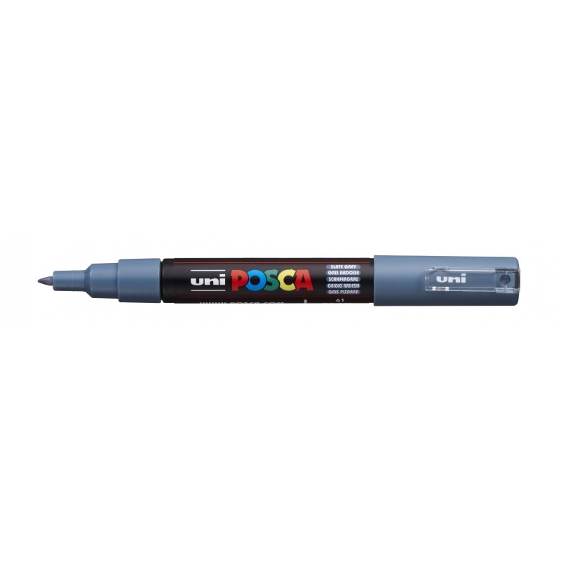 Posca PC-1M Pennarello a base d'acqua - Punta conica in poliestere da 0.7 mm - Linea fine - Resistente alla luce - Color