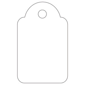 Apli Hang Tags Bianco 18 x...