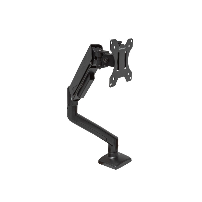Unykach UK1478 Supporto da tavolo con braccio articolato per monitor da 13-32 - Girevole. molla a gas - Gestione dei cav