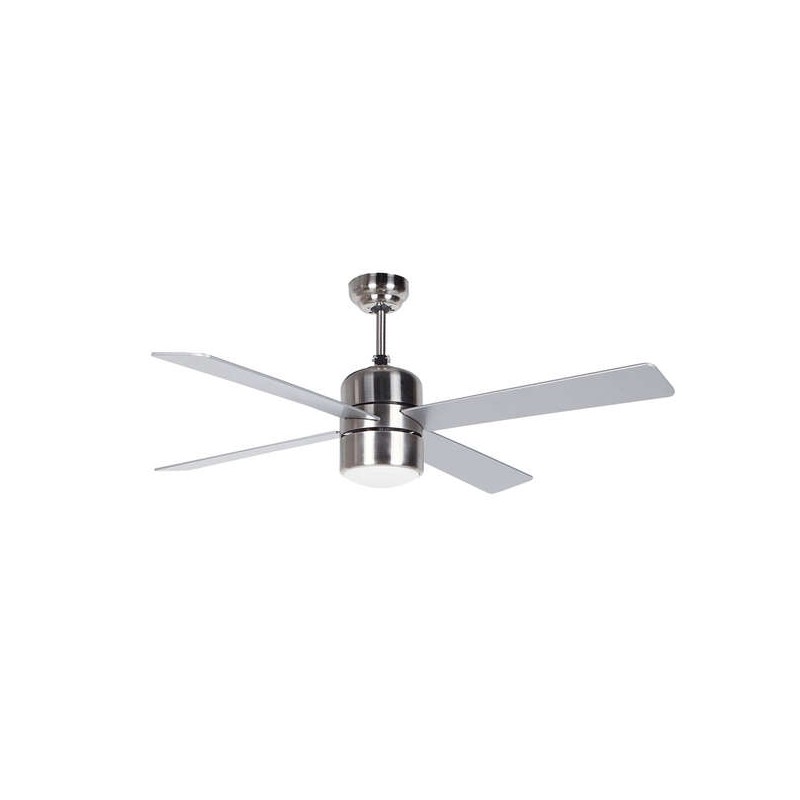 Orbegozo CP 72120 Ventilatore da soffitto in acciaio inox - Pale argento - Sistema di ventilazione reversibile - Telecom