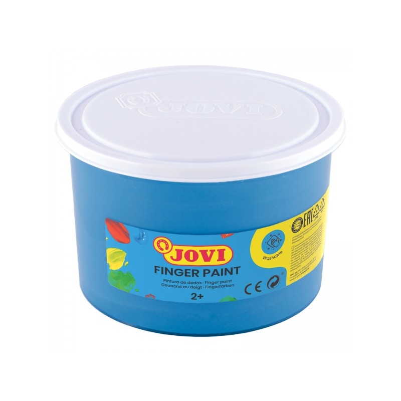 Jovi Finger Paint 500ml Pot Finger Paint - Ingredienti naturali - Colori miscelabili - Texture gel - Lavabile - Senza gl