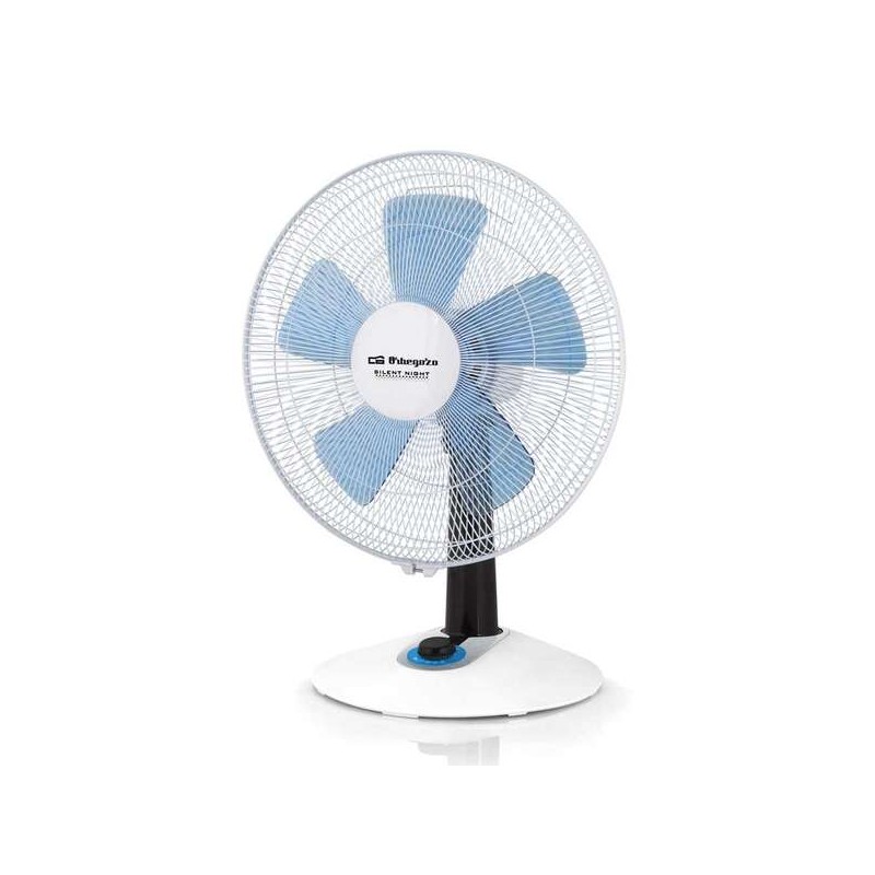 Orbegozo TF 0138 Ventilatore da tavolo dal design moderno e sicuro - pale da 35 cm - 4 velocità - funzione oscillante -