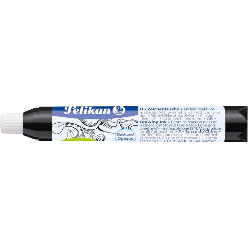 Pipetta d'inchiostro Pelikan China - Ideale per disegno e calligrafia - Resistente all'acqua - Asciugatura rapida - Colo