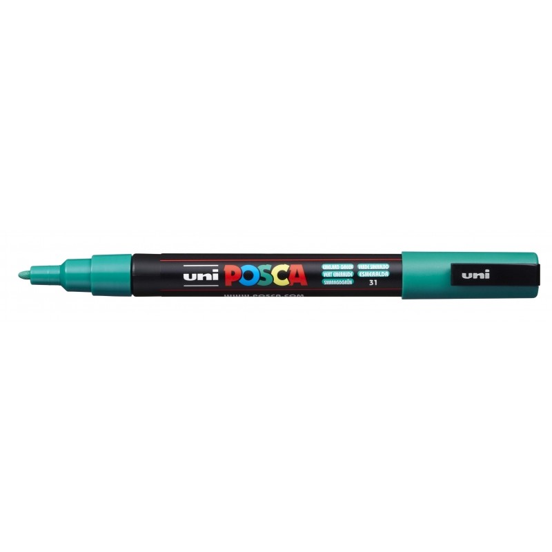 Posca PC-3M Pennarello - Punta conica in poliestere 0.9-1.3 mm - Inchiostro a base d'acqua - Resistente alla luce - Colo