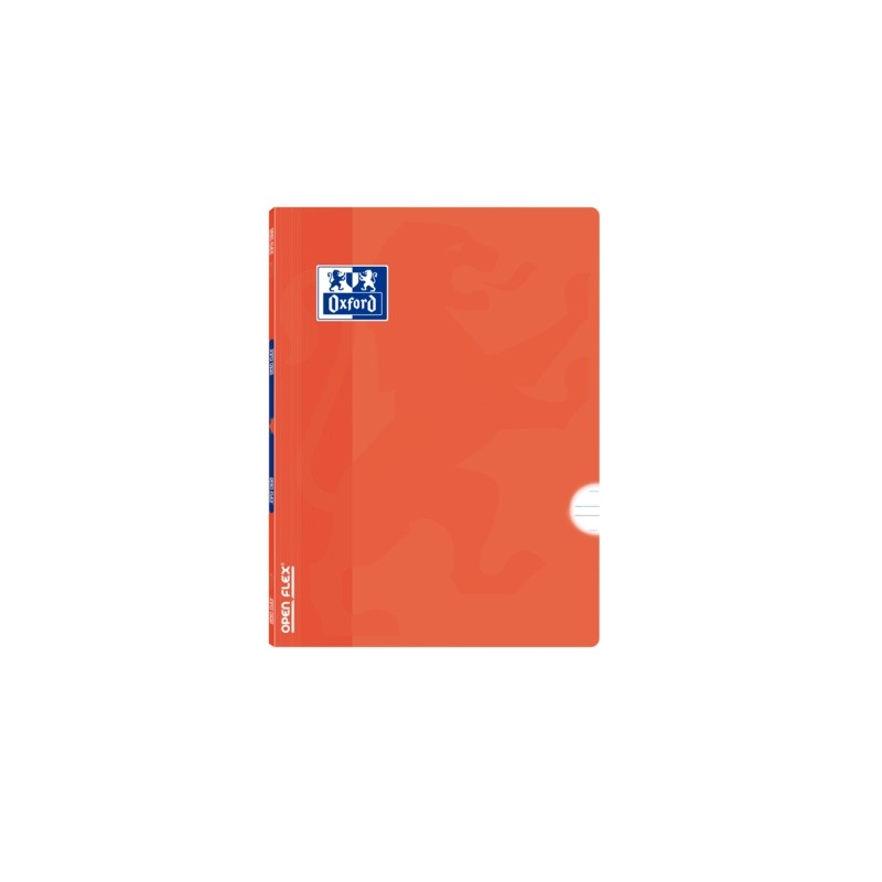 Oxford School Classic Openflex A5+ Quaderno con punti metallici - Copertina rigida in plastica - Layout 3.5 con margini 