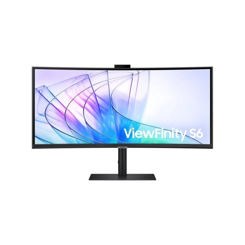Monitor Samsung ViewFinity S65VC 34 LCD VA Curvo 1000R UltraWide WQHD 100Hz FreeSync - Webcam integrata - Risposta 5ms -