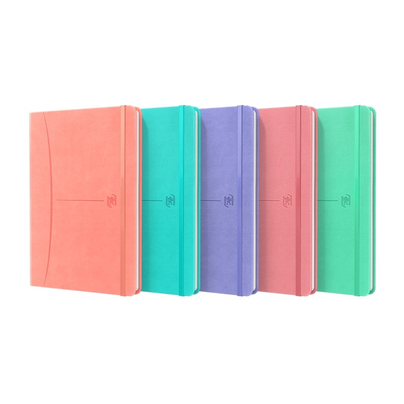 Taccuino Oxford Signature A5 Plain Stitched A5 Plain 80 Sheets Assorted Pastel - Formato A5 - Copertina rigida - 80 fogl