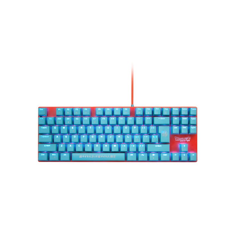 Tastiera meccanica da gioco FR-TEC Tkl Dragon Ball Super - 87 tasti - Retroilluminazione regolabile - Anti-Ghosting - Ca