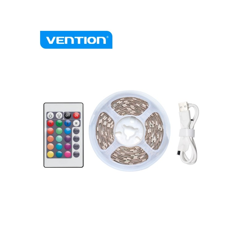 Vention LED RGB Luci LED telecomandate - Ricarica USB - Facile installazione e utilizzo - Vari colori