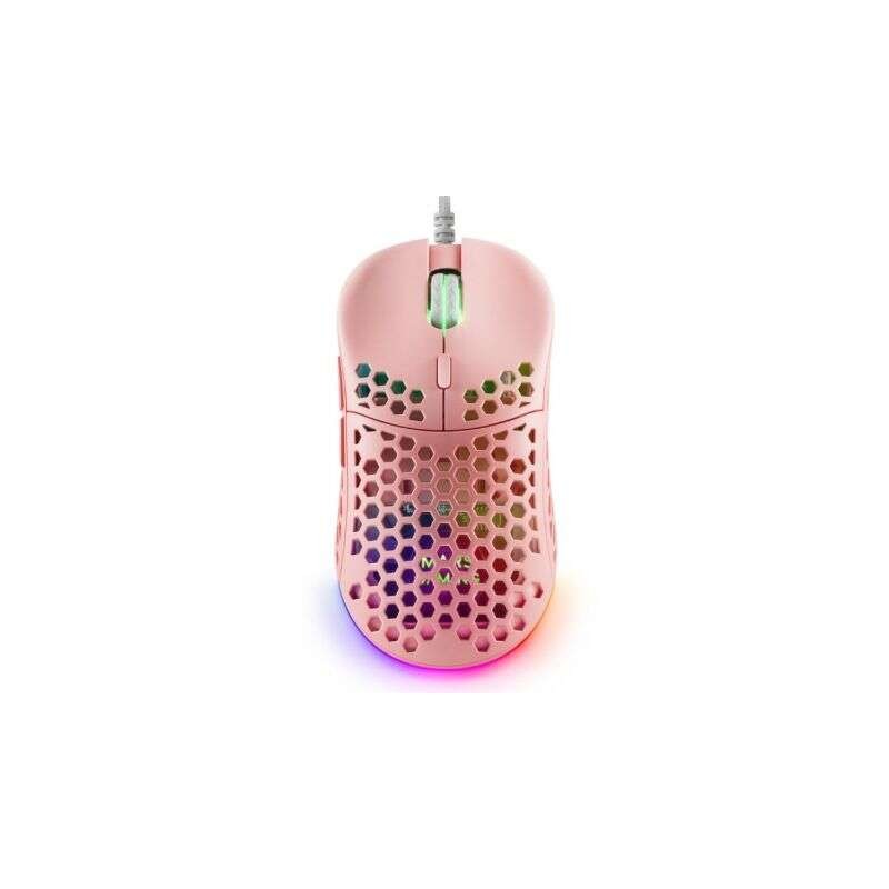 Mars Gaming MM55 Mouse da gioco USB 12800dpi - Alloggiamento a pannello perforato - 5 pulsanti - Illuminazione RGB Chrom