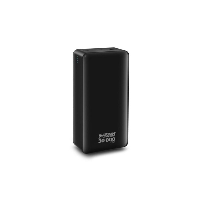 Urban Factory Juicee Max Powerbank 30000mAh - Ingresso USB-C - Uscita USB-C e USB-A - Nero