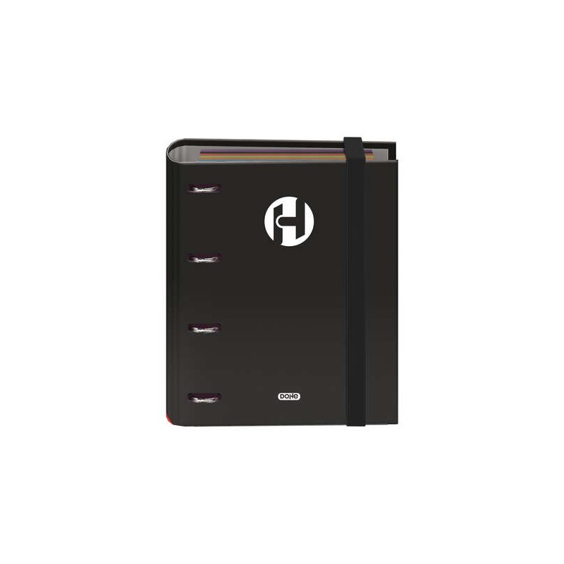 Dohe Icon Series 4 Ring Binder formato A5 con 4 fori - 4 Hole Punch - 4 Hole Punch - Raccoglitore ad anelli in gomma - R