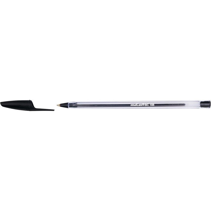 Penna a sfera Molin - Punta media - Inchiostro a olio - Asciugatura rapida - Colore nero