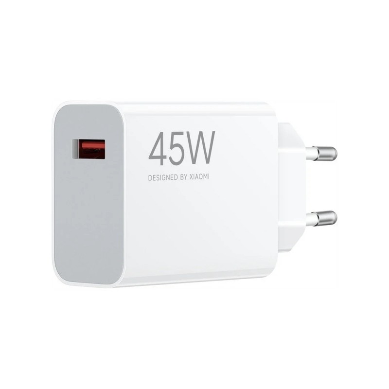 Caricatore da parete Xiaomi 45W QC3.0 - USB-A - Ricarica rapida - Bianco - Colore bianco