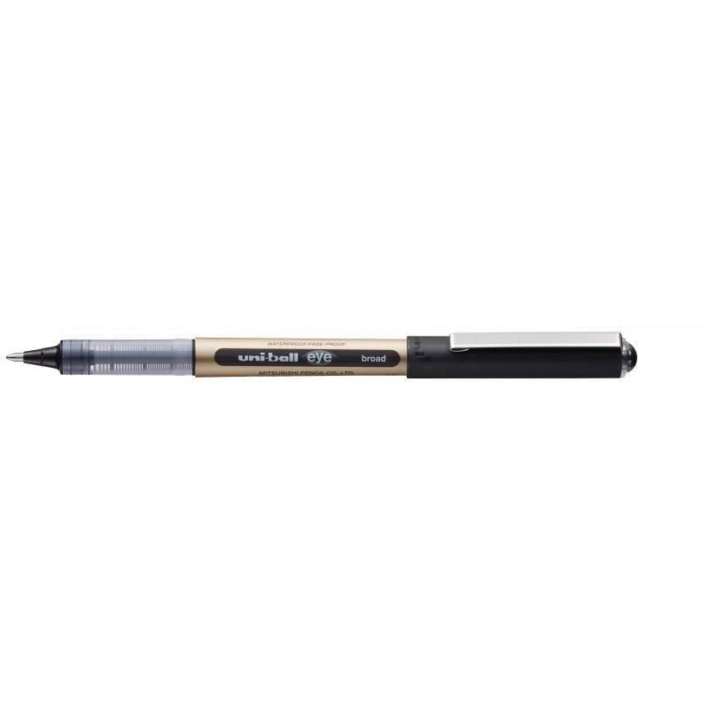 Penna a sfera a inchiostro liquido Uni-ball UB-150-10 Eye Broad - Punta a sfera da 1 mm - Inchiostro resistente all'acqu