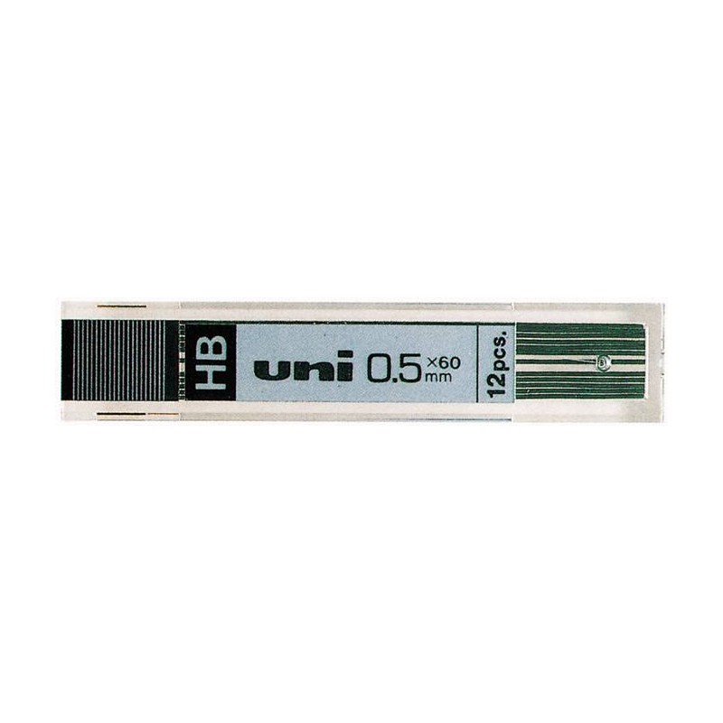 Uni-ball UL-1405 Confezione da 12 conduttori 0.5 mm HB - Colore grafite