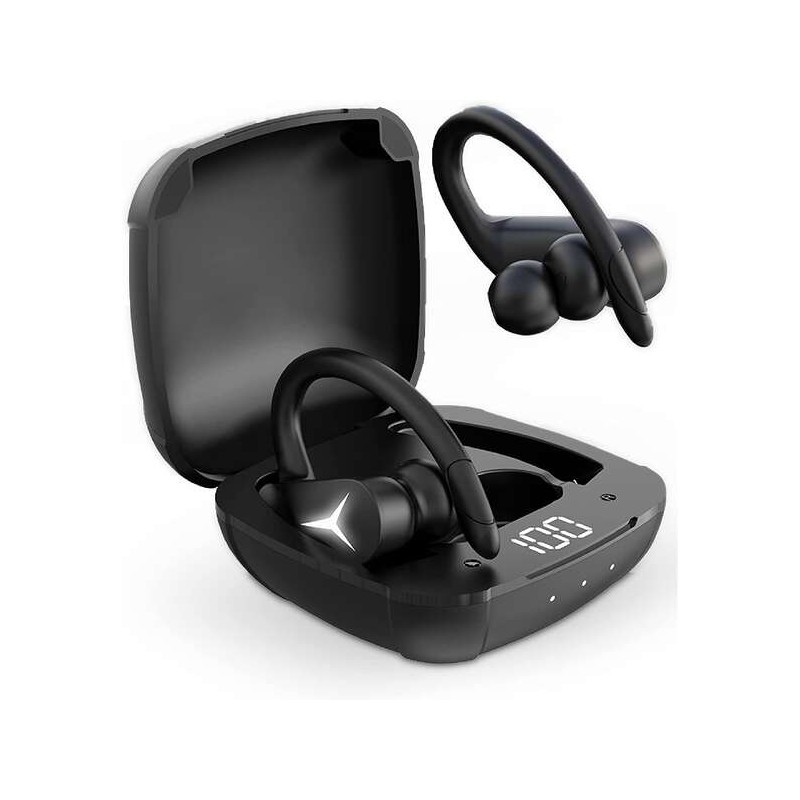 Ksix Sport Buds 2 Auricolari sportivi Bluetooth 5.1+EDR con microfono - Durata della batteria fino a 16 ore con custodia
