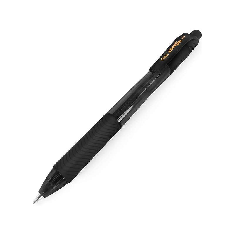Penna a sfera retrattile Pentel Energel X - Punta 0.7 mm - Linea 0.35 mm - Inchiostro gel - Ricaricabile - Impugnatura G