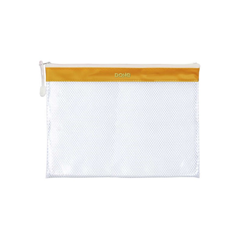 Dohe Borsa con cerniera in PVC - 32x24 cm - Ideale per documenti A4