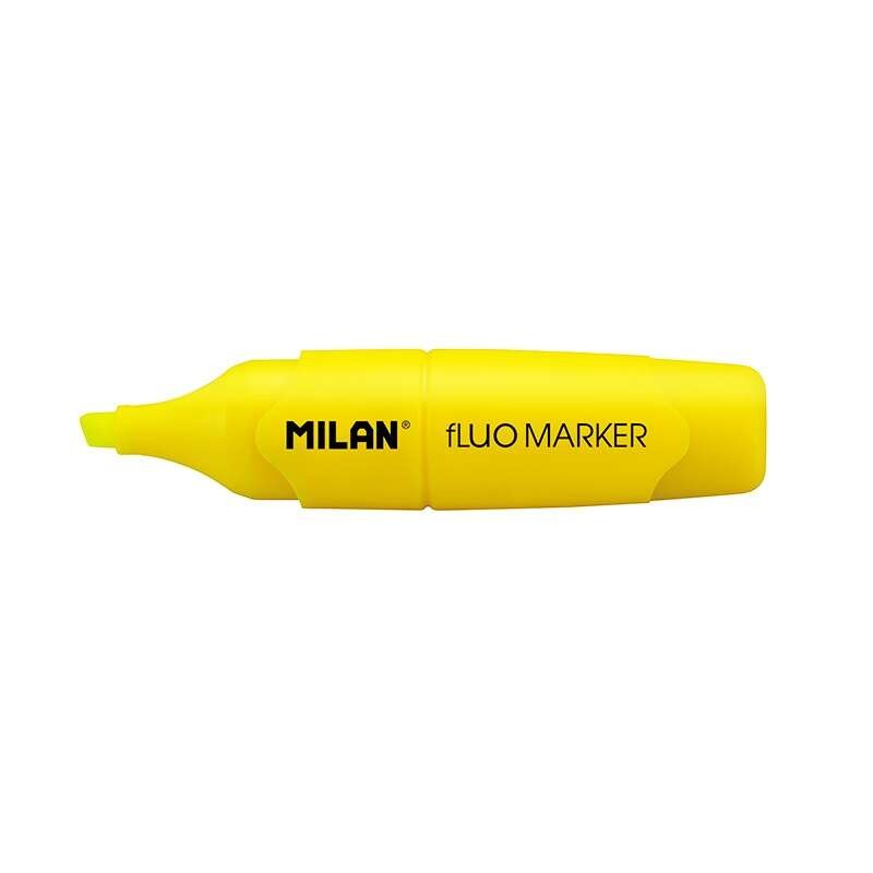 Evidenziatore a capsula Milano - Punta smussata 2 - 4 mm - Colore giallo