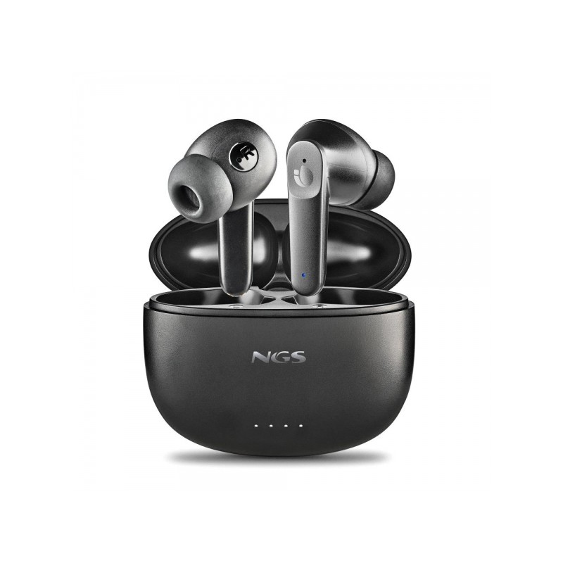 NGS Artica Hush Auricolare Bluetooth 5.3 TWS ANC - Connessione automatica - Assistente vocale - Autonomia fino a 4h - Ba