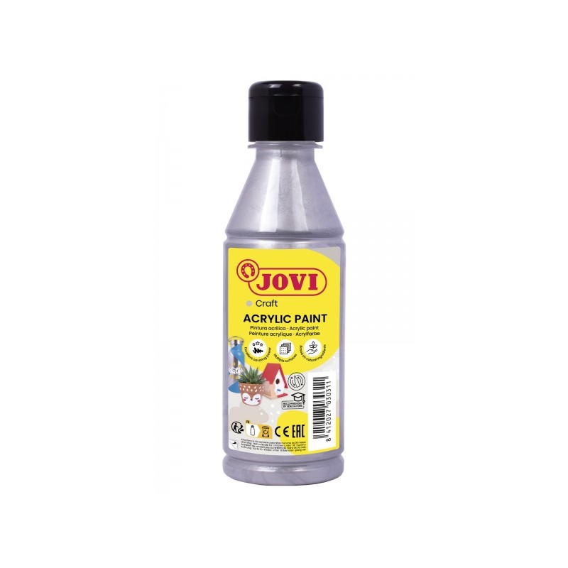 Jovi Jovidecor Acryl Vernice Acrilica Satinata - Alto potere coprente - Facile da applicare - Resistente all'acqua e al 