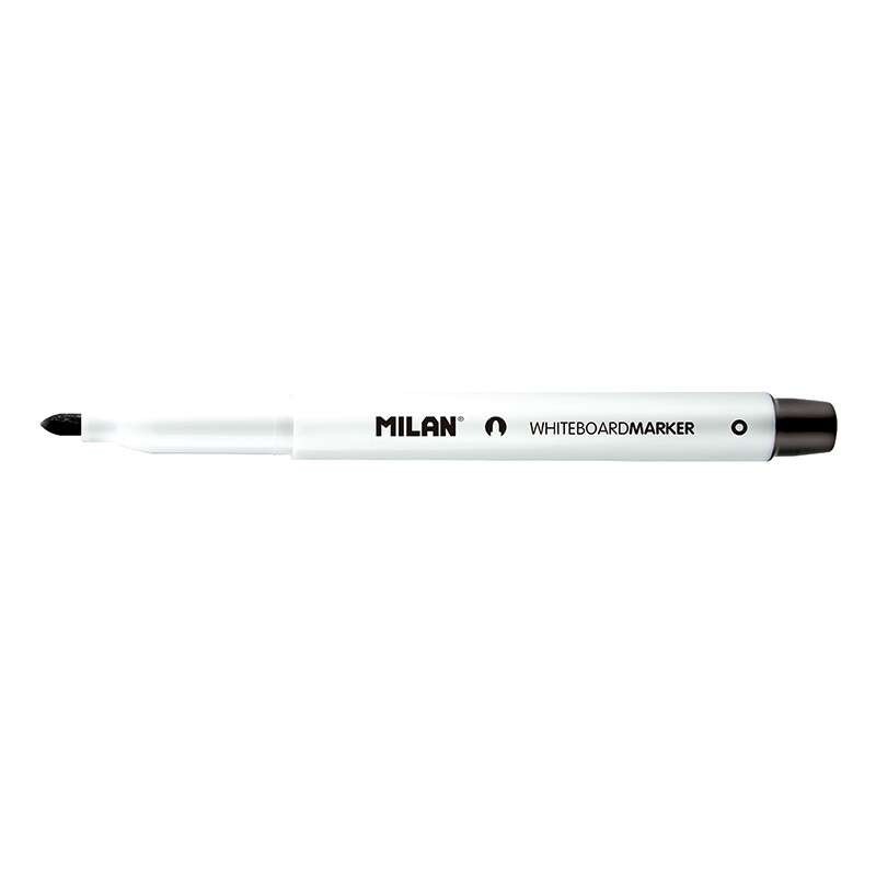 Pennarelli per lavagne bianche Milan con punta arrotondata - Punta da 3.7 mm - Inchiostro a base alcolica - Cancellare a