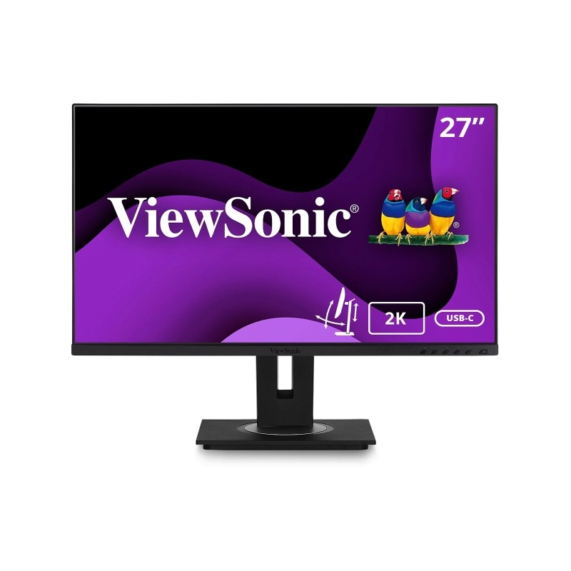 ViewSonic VG2756-2K Monitor LED 27 IPS QHD 2K HDR - Risposta 14ms - Altoparlanti 2W - 16:9 - Regolabile in altezza. gire