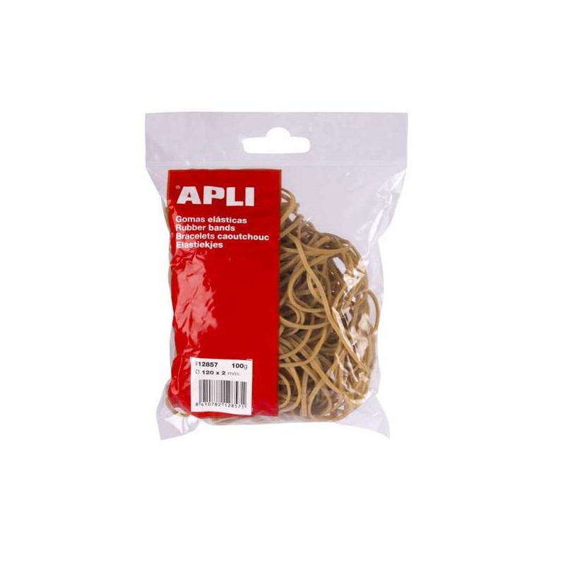 Elastici Apli Ø 120 x 2 mm - Alta qualità - Sacchetto da 100g