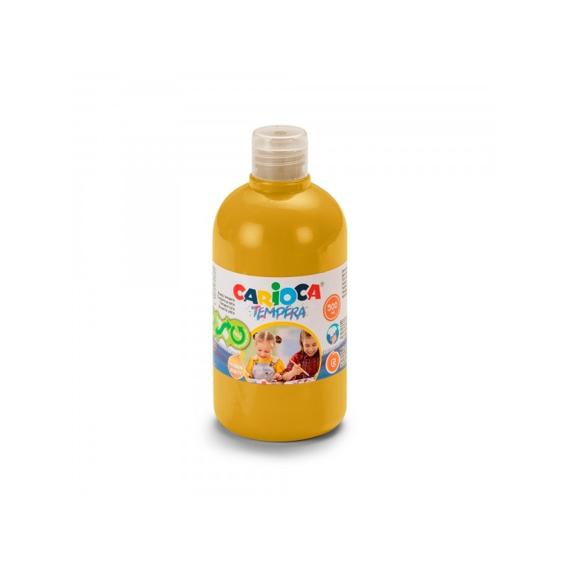 Bottiglia di tempera Carioca - 500ml - Colori super lavabili - Facili da miscelare - Applicabili su materiali porosi - A