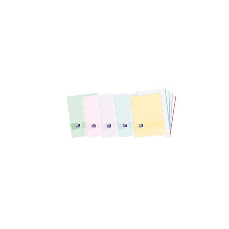Quaderno europeo Oxford Live e Go A6+ - Copertina rigida in plastica - Quaderno con 120 fogli - Formato A6+ - Griglia 5x