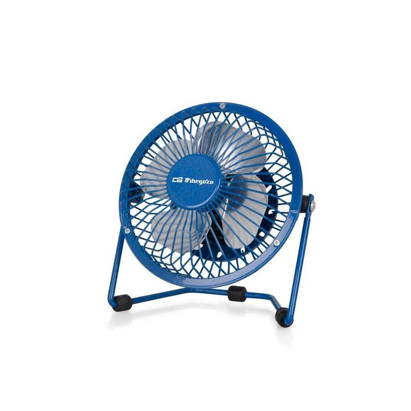 Orbegozo PW 1026 Mini Ventilatore da tavolo - Potente e silenzioso - Connessione USB 2 in 1 - Lame in metallo da 10 cm